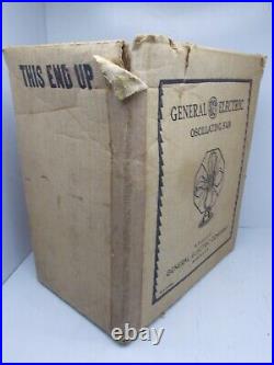 Vintage GE General Electric 10 Oscillating Fan Near Mint IN ORIGINAL BOX