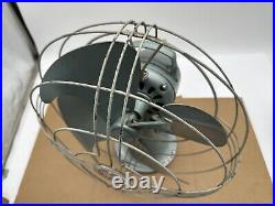 Vintage GE General Electric 3-Speed Vortalex Oscillating Table Fan FM12V41 Rare