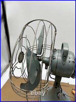 Vintage GE General Electric 3-Speed Vortalex Oscillating Table Fan FM12V41 Rare