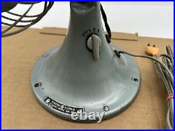 Vintage GE General Electric 3-Speed Vortalex Oscillating Table Fan FM12V41 Rare