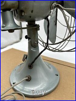 Vintage GE General Electric 3-Speed Vortalex Oscillating Table Fan FM12V41 Rare