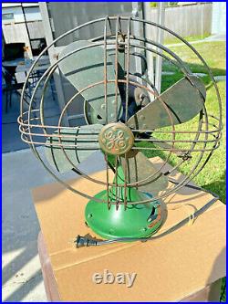 Vintage GE General Electric Fan. Oscillating 3 Speed