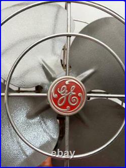 Vintage GE General Electric Oscillating Fan 12 1 Speed USA Made Works Great