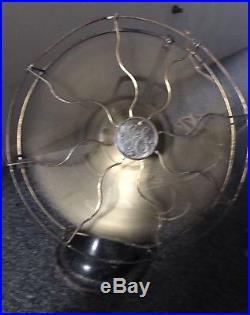 Vintage GE General Electric Osculating Fan Metal Fan Brass With Original Parts