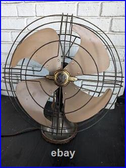 Vintage GE General Electric Vortalex 16 3 Speed Fan FM10V21 Tested Clean