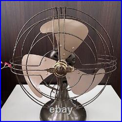 Vintage GE General Electric Vortalex 16 3 Speed Fan FM10V21 Tested Clean