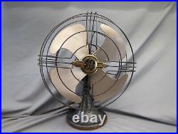 Vintage GE General Electric Vortalex 16 3 Speed Metal Cage Oscillating Fan