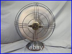 Vintage GE General Electric Vortalex 16 3 Speed Metal Cage Oscillating Fan