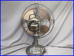 Vintage GE General Electric Vortalex 16 3 Speed Metal Cage Oscillating Fan