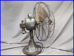 Vintage GE General Electric Vortalex 16 3 Speed Metal Cage Oscillating Fan