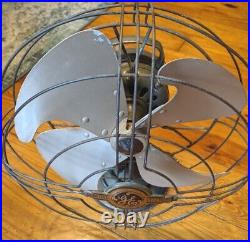 Vintage GE General Electric Vortalex 16 3 Speed Oscillating Fan NICE