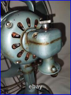 Vintage GE General Electric Vortalex 18 3 Speed Metal Cage Oscillating Fan