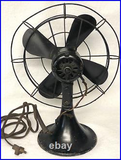 Vintage Ge 95x539 Desk Fan, Table Top, Steel, Afa65, Spec. 273082-1, Project, Antique