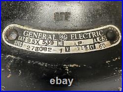 Vintage Ge 95x539 Desk Fan, Table Top, Steel, Afa65, Spec. 273082-1, Project, Antique