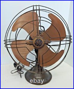 Vintage General Electric Vortalex 4 blade, 3 speed Oscillating Fan