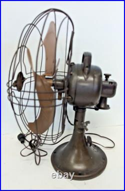 Vintage General Electric Vortalex 4 blade, 3 speed Oscillating Fan