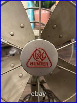 Vintage Hunter Division Robbins & Myers CG-16 CG-1657 Pedestal Fan 50's-60's