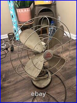 Vintage Hunter Division Robbins & Myers CG-16 CG-1657 Pedestal Fan 50's-60's