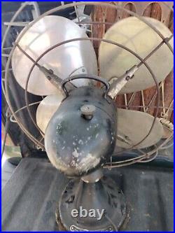 Vintage Hunter Zephair Electric Oscillating 2 Speed Fan