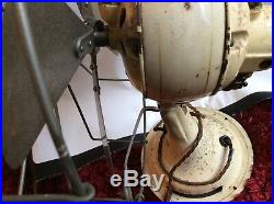 Vintage Industrial REVO Electric Metal Desk Factory Office Fan 12 inch diameter