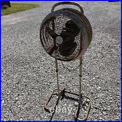 Vintage Industrial Westinghouse Mobilaire Floor Fan 16 WORKS Can stand 50