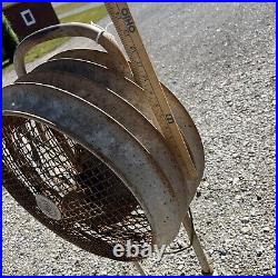 Vintage Industrial Westinghouse Mobilaire Floor Fan 16 WORKS Can stand 50