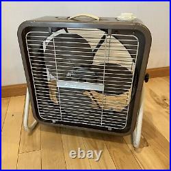 Vintage Kenmore 16 Box Fan 2 Speed 3 Blade Tested Working Condition Brown