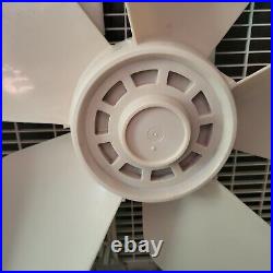 Vintage Lakewood 20 Almond Color Box Fan 3 Speed Whisper Model 223 Works READ