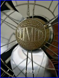 Vintage Limit Electric Fan 12 1950s