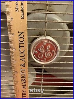 Vintage MCM Mid Century Modern GE Automatic Pushbutton Box Fan Rare Design