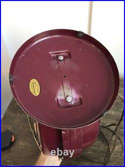 Vintage Mid Century Dominion Fan Model No. 2005-A Industrial 1 Speed Works