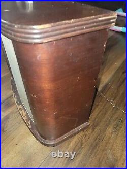Vintage Mid Century Mathes Cooler Wooden Fan Variable Speed 4 Blade