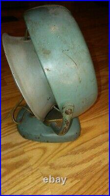 Vintage Mid Century Vornado 2 Speed Electric All Metal Fan Model 16C2-1 works