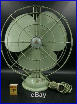Vintage Mitsubishi oscillating fan 1940 / 1950 retro antique