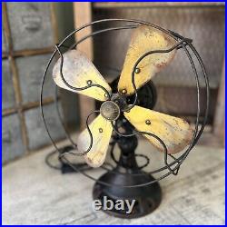 Vintage Northwind 450 C electric 4 brass blade fan with new wiring