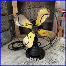 Vintage Northwind 450 C electric 4 brass blade fan with new wiring