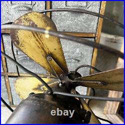 Vintage Northwind 450 C electric 4 brass blade fan with new wiring