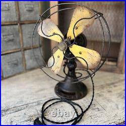 Vintage Northwind 450 C electric 4 brass blade fan with new wiring