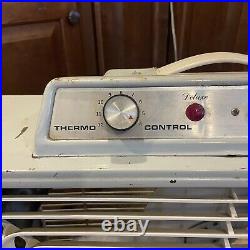 Vintage PENNCREST 9114 Box Fan Art Deco Retro Thermostat Reversible RARE