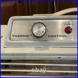Vintage PENNCREST 9114 Box Fan Art Deco Retro Thermostat Reversible RARE