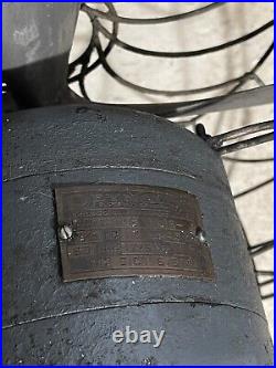 Vintage RARE INDUSTRIAL REYNOLD ELECTRIC CO 90 Floor Fan Working Great