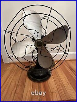 Vintage ROBBINS & MYERS 16 Heavy-duty Electric Oscillating Fan- Working