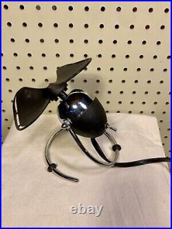 Vintage Rare Caframo Desk Fan Model 303 Black & Chrome1 980's Decor Works