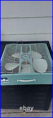 Vintage Rare Zero Mcgraw Edison 19 Blue Enamel 2 Speed 5 Blade Fan Model