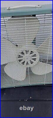 Vintage Rare Zero Mcgraw Edison 19 Blue Enamel 2 Speed 5 Blade Fan Model