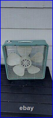 Vintage Rare Zero Mcgraw Edison 19 Blue Enamel 2 Speed 5 Blade Fan Model