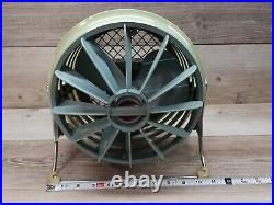 Vintage Retro Westinghouse Floor Fan Riviera Green Blue 2 Tone Made In USA