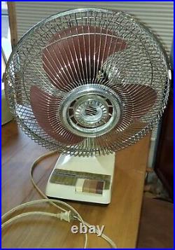 Vintage Robeson Table Desk Oscillating Tilting Fan
