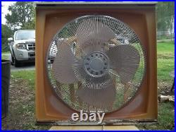 Vintage Sears 3 speed Intake & Exhaust-w-Thermostat Window Fan