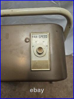 Vintage Sears Kenmore 16in. 2 Speed Metal Box Fan With Adjustable Stand WORKS